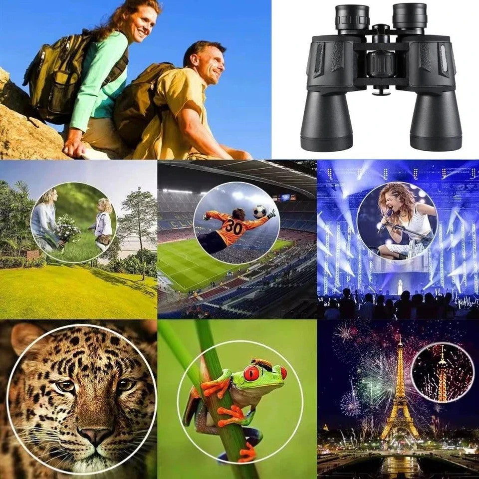 50000M German Military 20X50 Zoom HD BAK4-Prism Powerful Binoculars Long Range