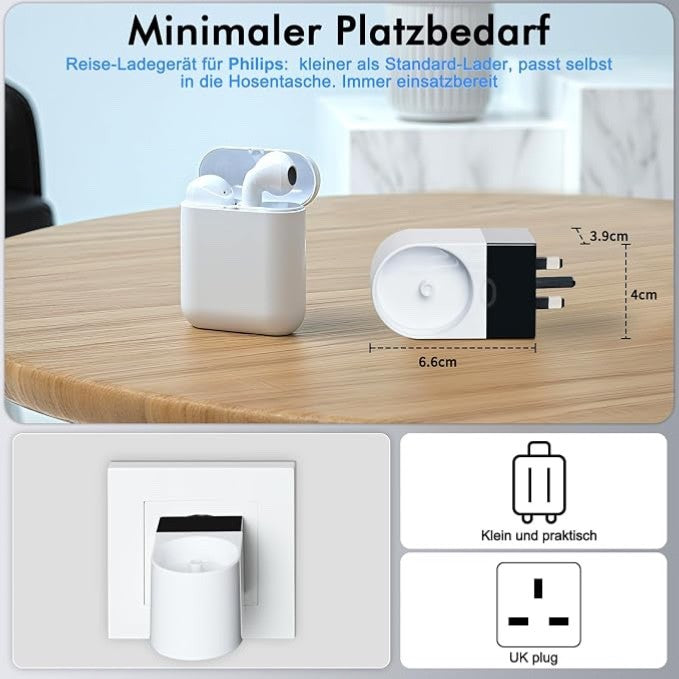 Philips Sonicare HX R Series Brush Charger Holder Plug Mount UK 2 Pin