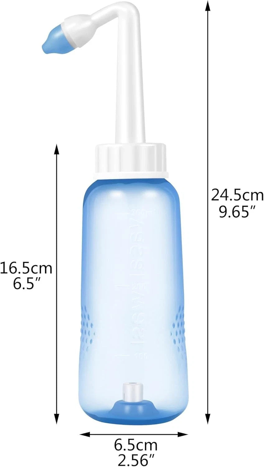CROING 40 x Sinus Rinse Mix + 1x Nasal Wash Bottle (300ml), Neti Pot Kit, Nasal