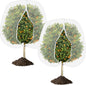 2 Pack Fruit Tree Insect Net Covers 100x150cm Fine Mesh with Zipper & Drawstring