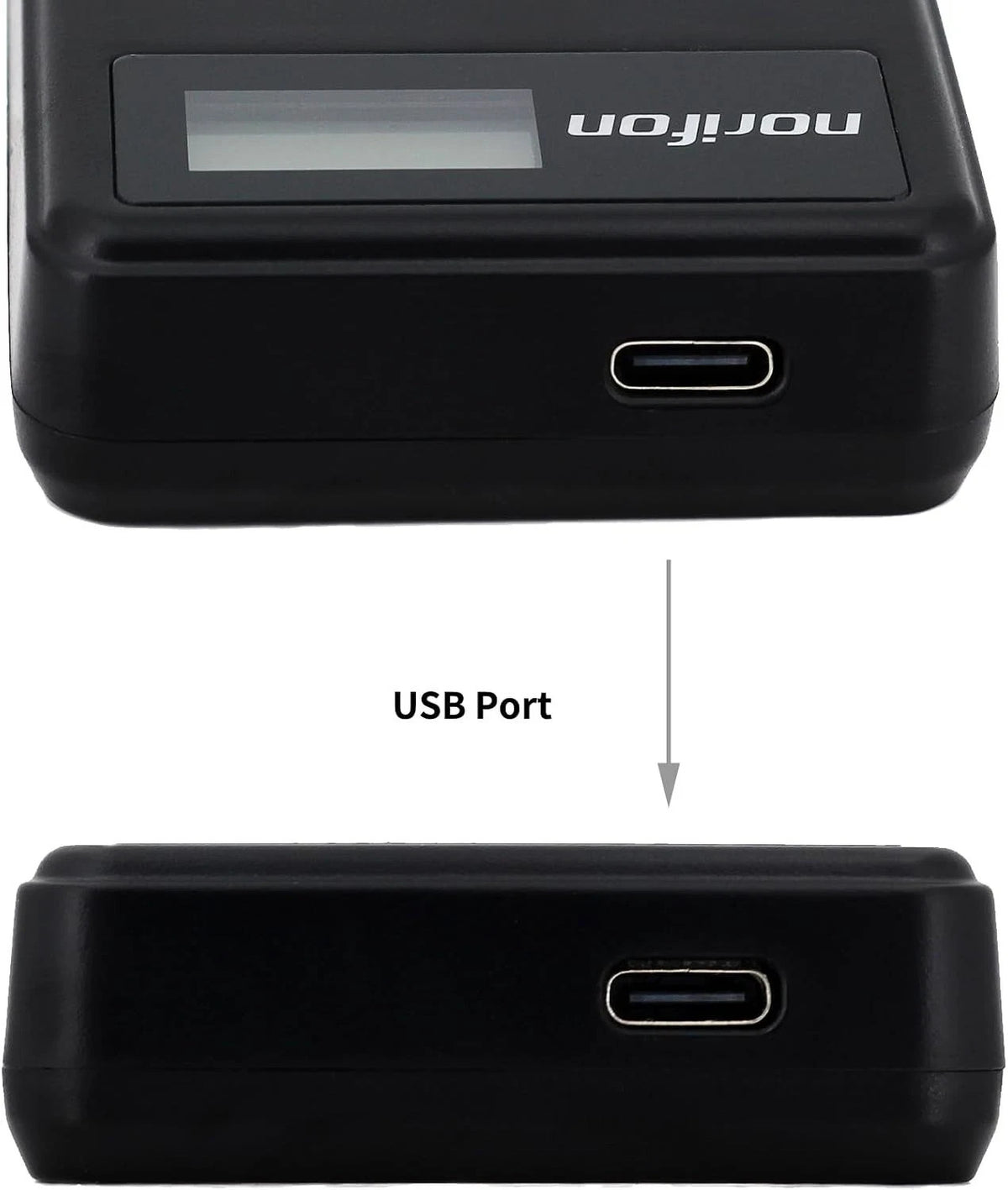 Charger for Sony HDR-AZ1 - Norifon NP-BY1 LCD USB