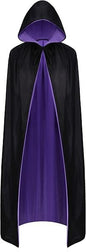 Halloween Vampire Reversible Hooded Witch Cloak Capes Unisex For Adult Kids