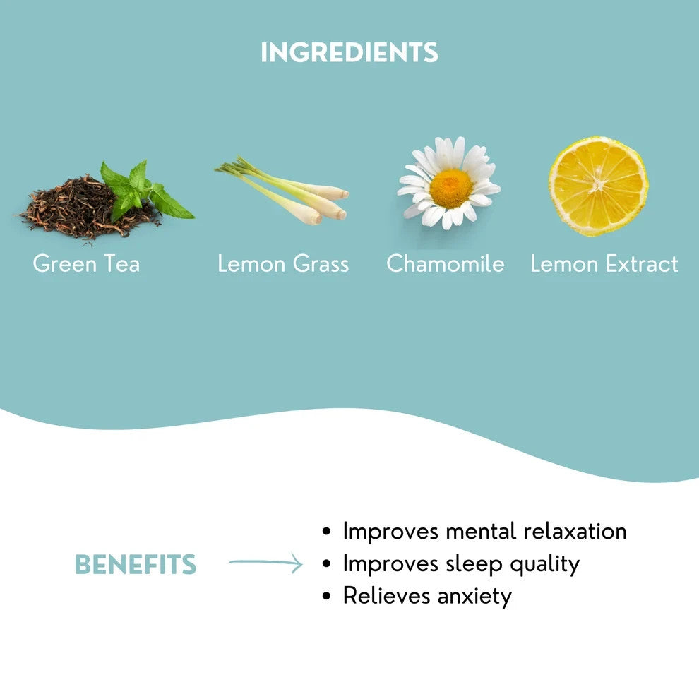 50 Chamomile Tea Bags Herbal Tea Caffeine-Free Helps Sleep Anti-inflammatory