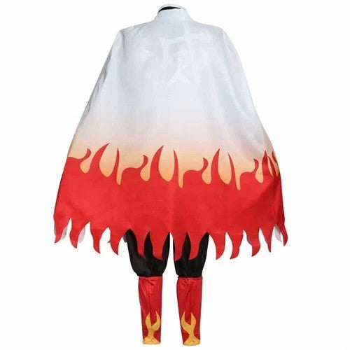 Anime Demon Slayer Kimetsu no Yaiba Rengoku Kyoujurou Cosplay Costume Wig Outfit