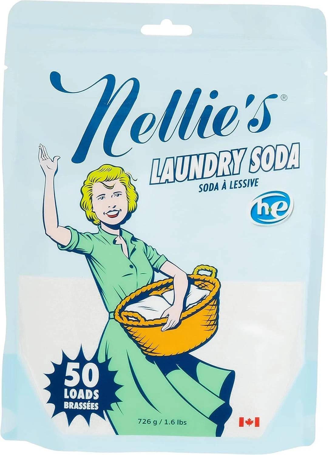 Nellie'S All-Natural, Laundry Soda, 50 Loads, 1.6 Lbs (726 G)
