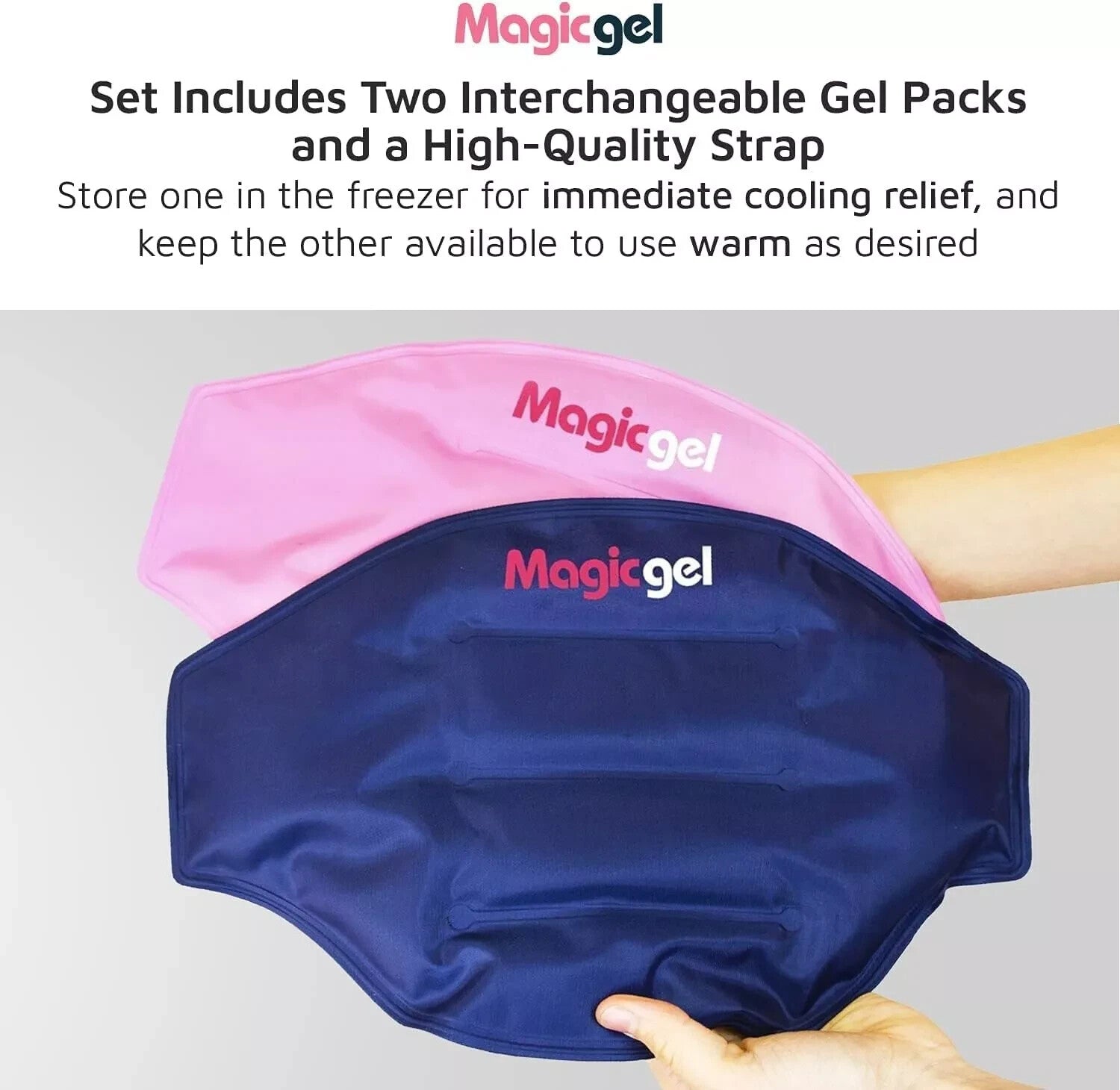 Magic Gel Lower Back/Stomach Heat/Cold Gel Packs for injury