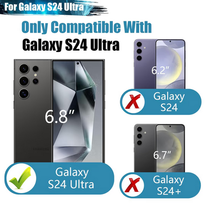 Galaxy S24 Ultra 5000mAh Battery Case Wireless Charging Portable Power Bank Case