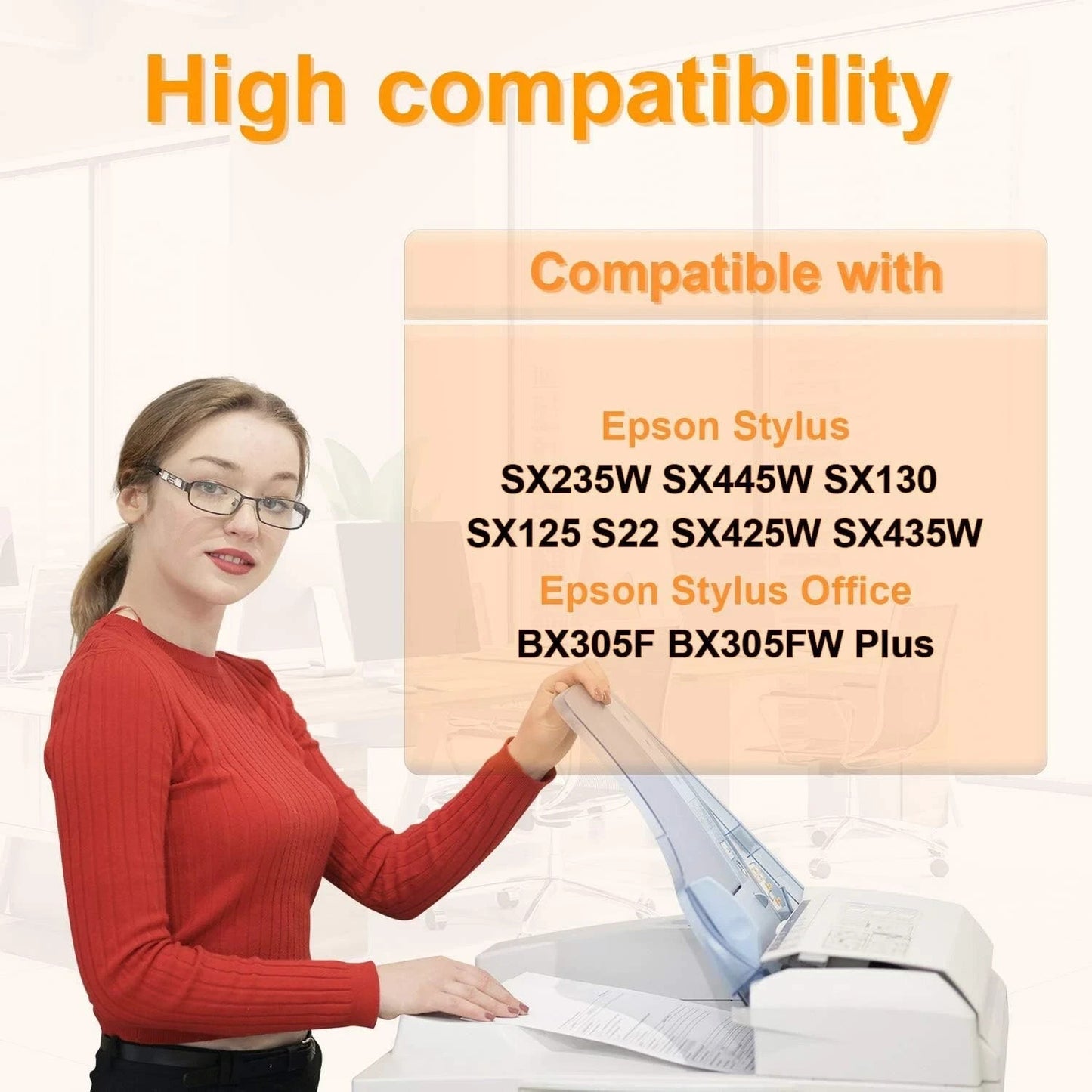 D&C 20x Compatible Ink Cartridge Replacement for Epson T1285 - T1281 T1282 T1283