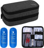 Yarwo Insulin Cooler Travel Case, Double-Layer Diabetic Travel Case with 2 Ice 