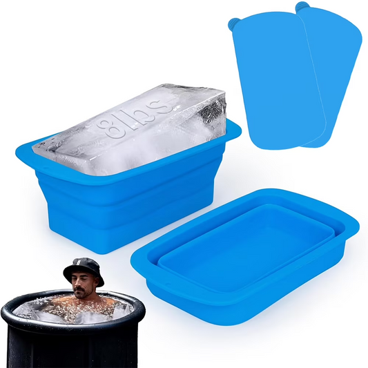 Ice Cube Mould for Making Huge Ice Cubes - Ice Baths, Chilled Coolers - 4 Pack
