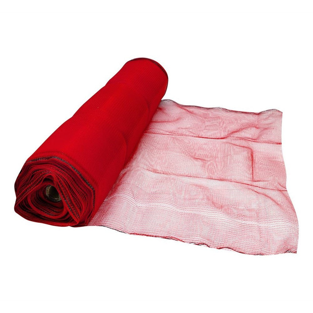 Red Debris Scaffold Windbreak Shade Garden Allotment Netting Fence - 2m x 10m