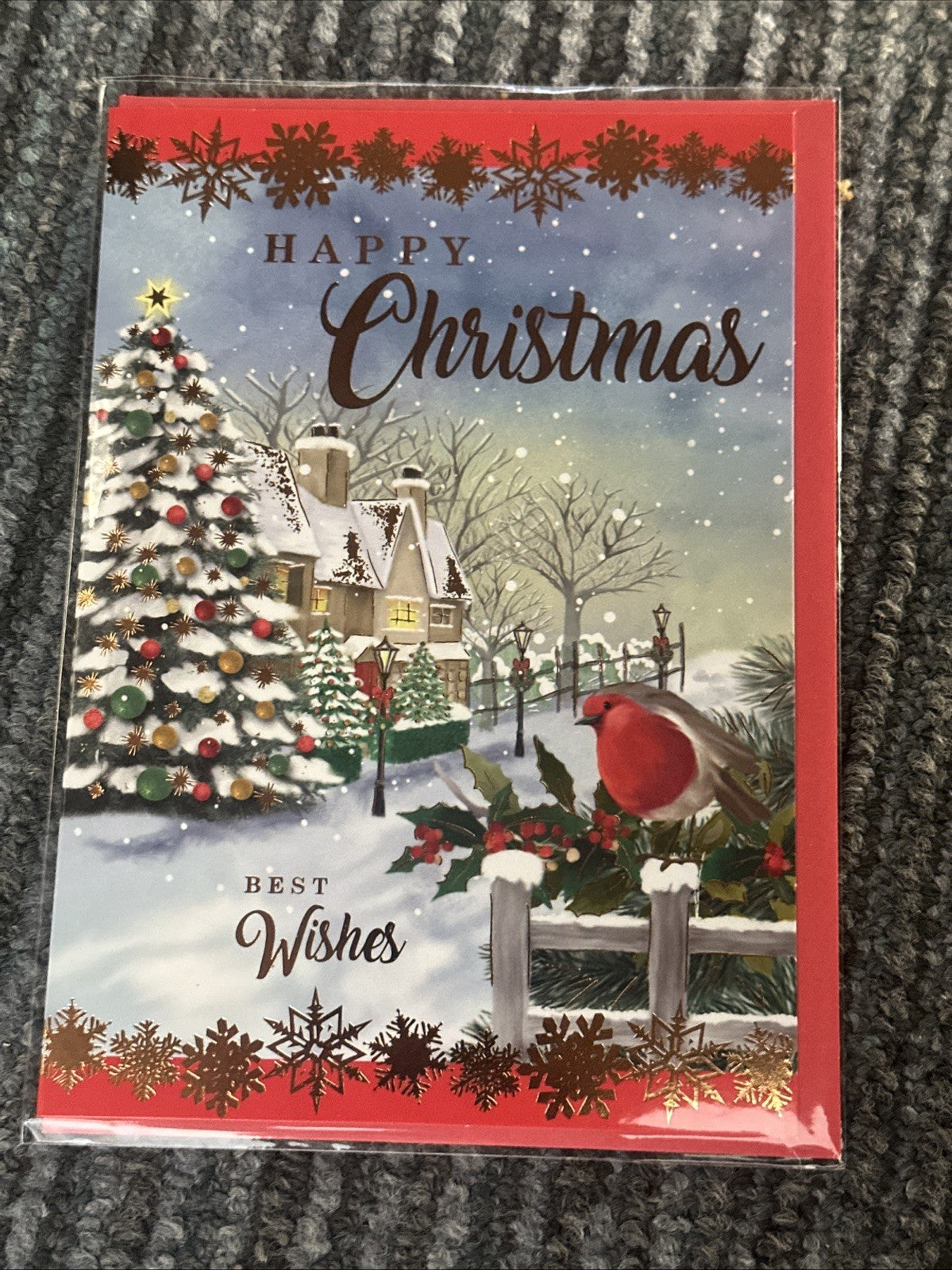 Pack 10 Christmas Cards Traditional Modern Classic Festive & 2 New Years Cards