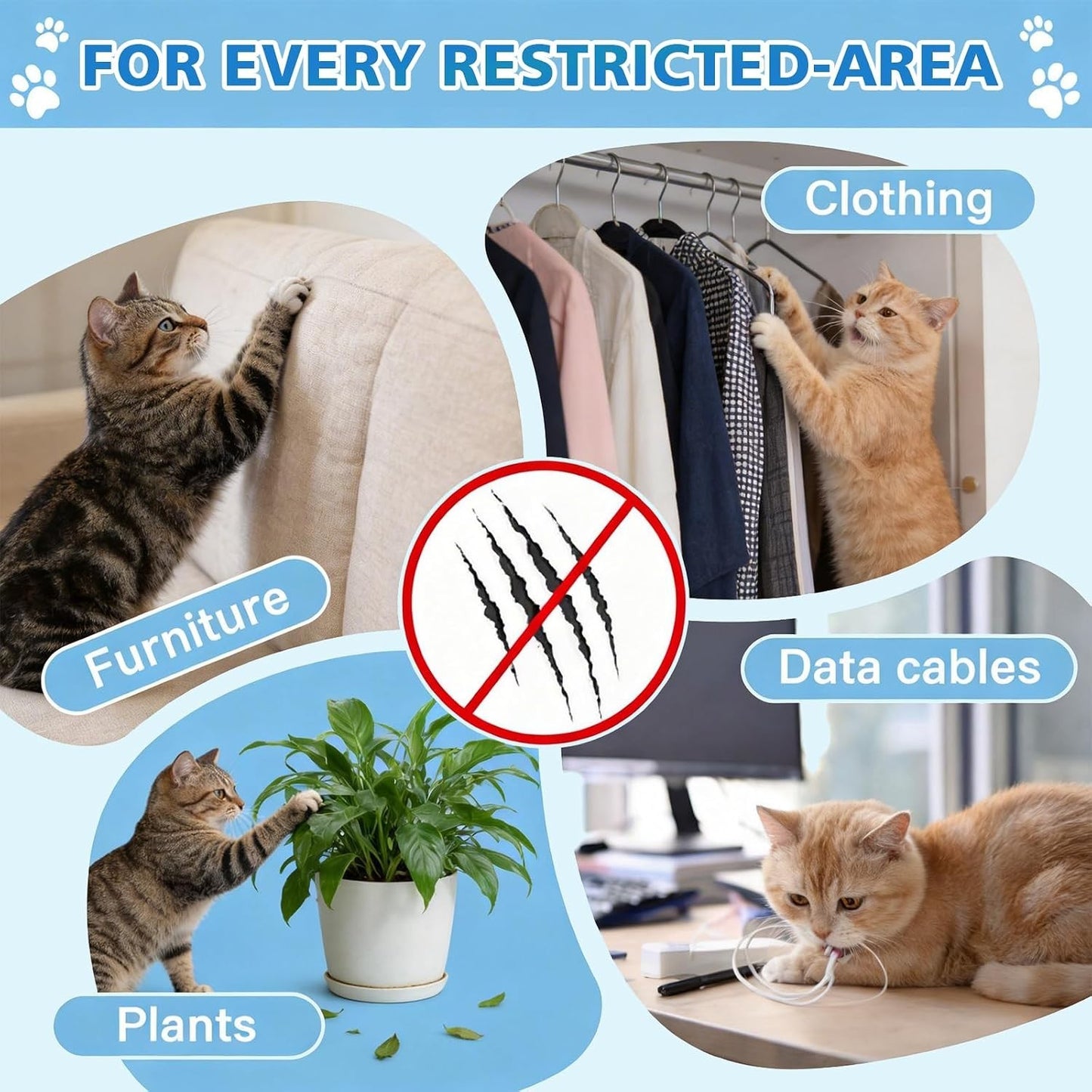 Cat Scratch Repellent Spray 150 ml - Natural Behaviour Training, Safe for Pets