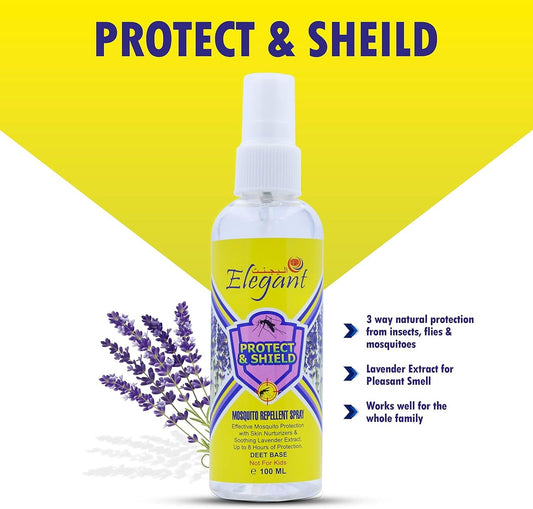 2 x Elegant 100ml Insect/ Mosquito Repellent Deet Spray Malaria Zika