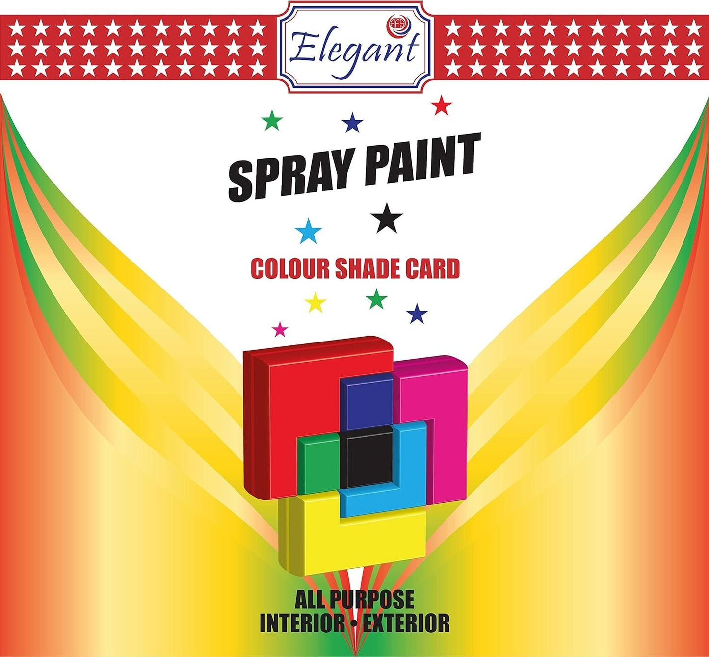 Chrome Silver All Purpose Spray Paint Aerosol Metal Wood Plastic Gloss 400ml  x6