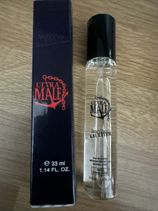John Paul Gaultier Ultra Male Eau De Toilette Intense 33ml Spray Travel Size