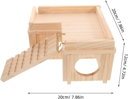 Bearded Dragon Basking Platform Hideout Large Cage Accessories Habitat