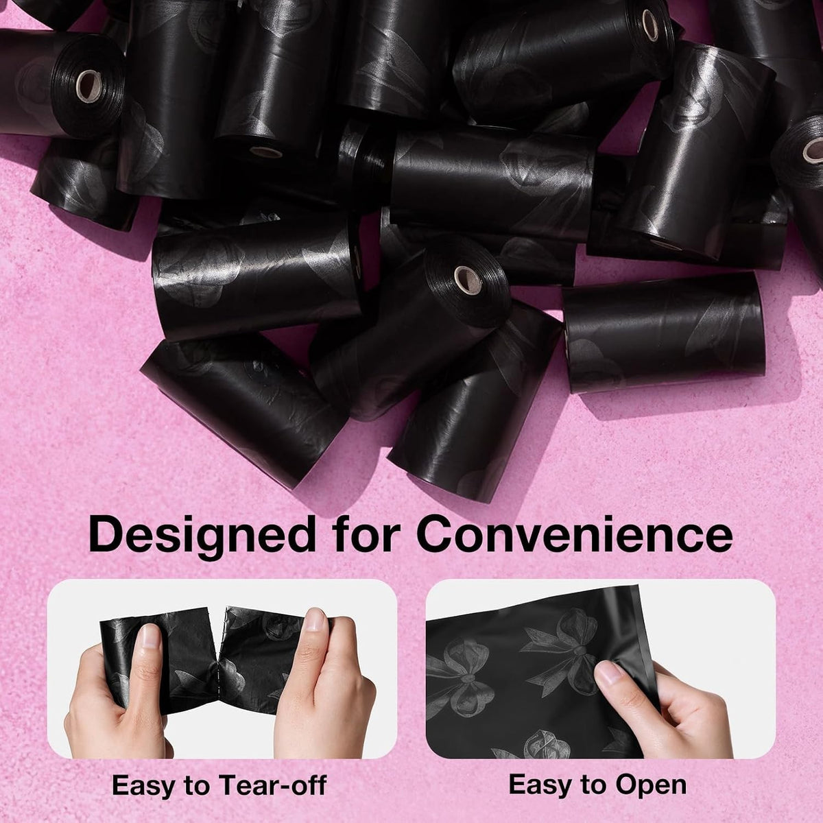 Dog Poo Bags With Tie Handles - 300 X Extra Thick & Leak-Proof Dog Waste Bags