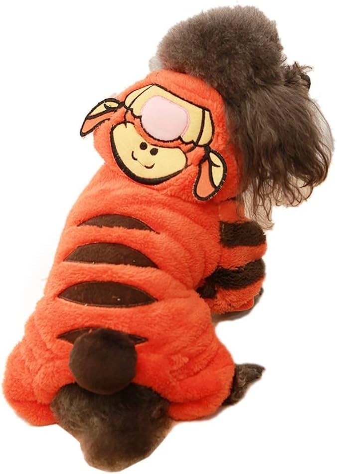 Tiger Dog Halloween Costume - Cute & Funny Cosplay Jumpsuit Hull City Tigers