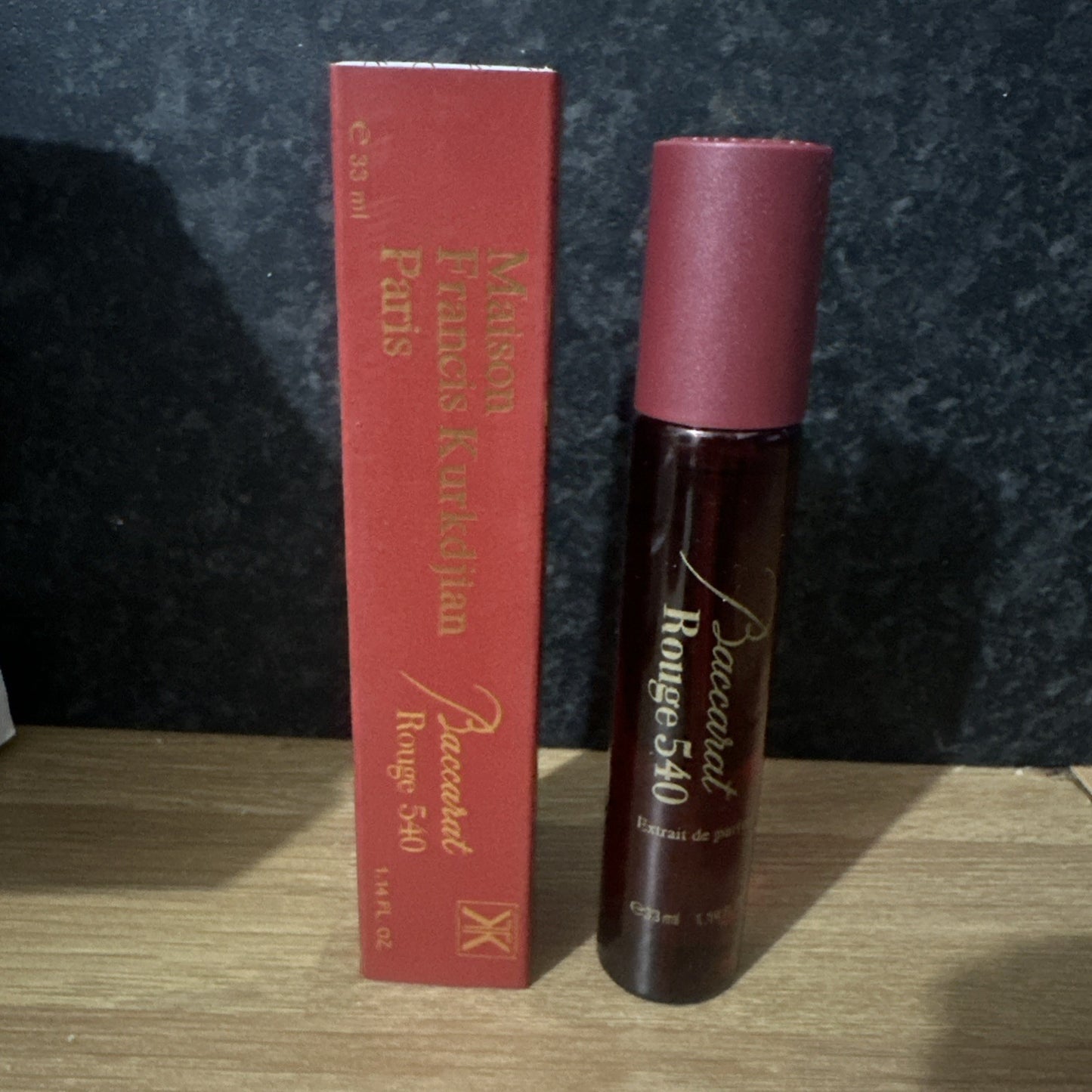 Maison Francis Kurkdjian Baccarat Rouge 540 Eau de Parfum Travel Size 33ml new 