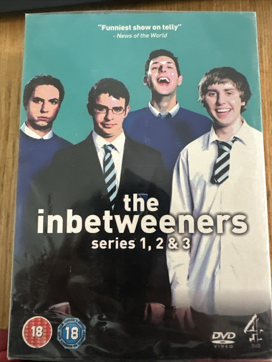 New & Factory Sealed Complete DVD Box Set The Inbetweeners Series 1-3 UK