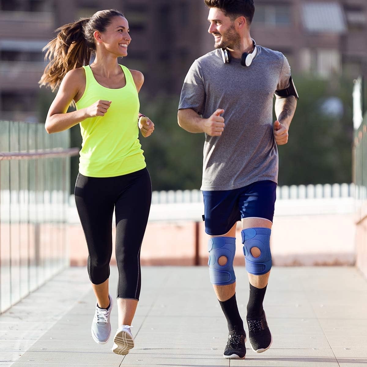 Avidda Knee Support with Open-Patella Design for Joint Pain, Sports Injury, M-XL
