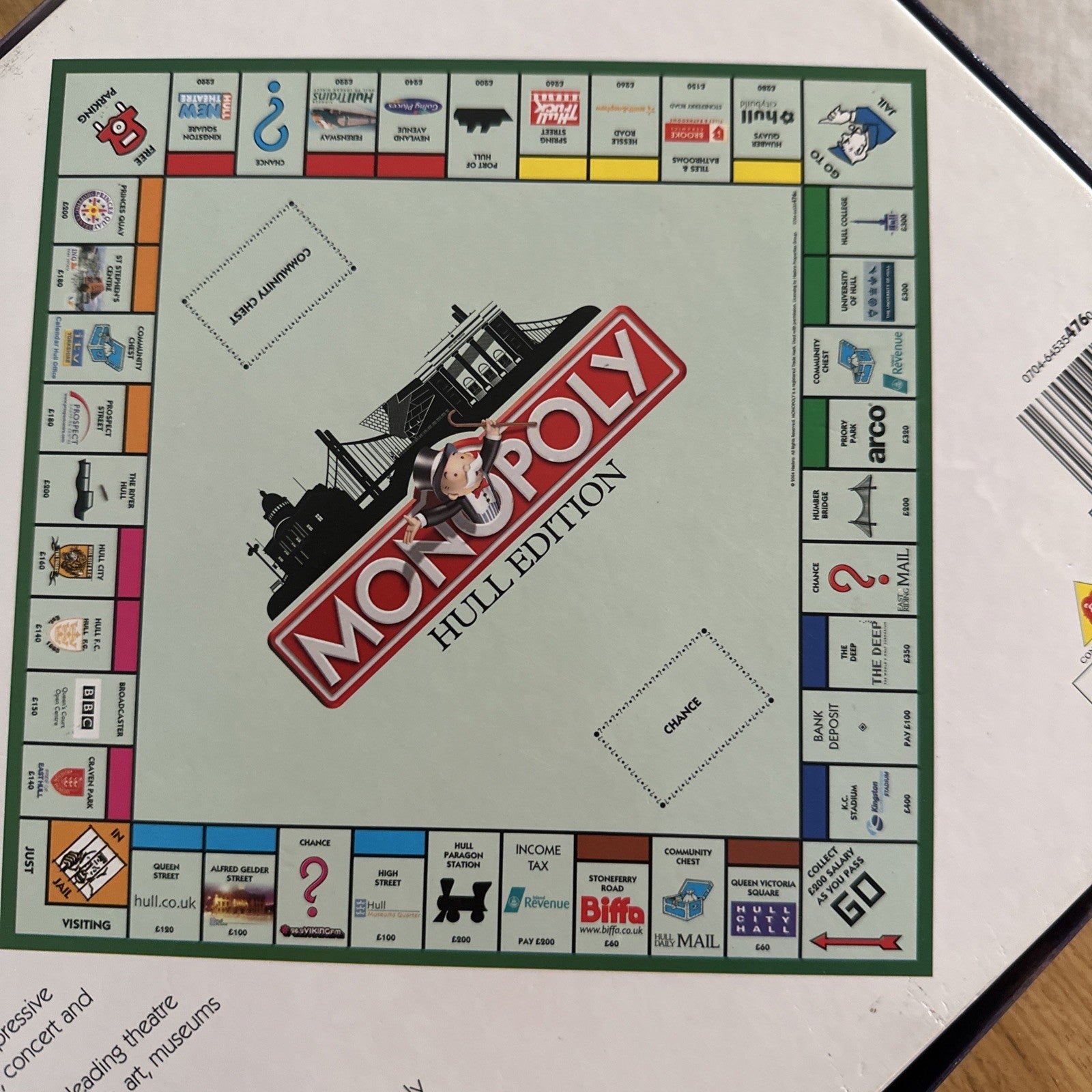 Monopoly Hull Edition Board Game Vintage 2004 Ltd Edition 2-8 Players Sealed