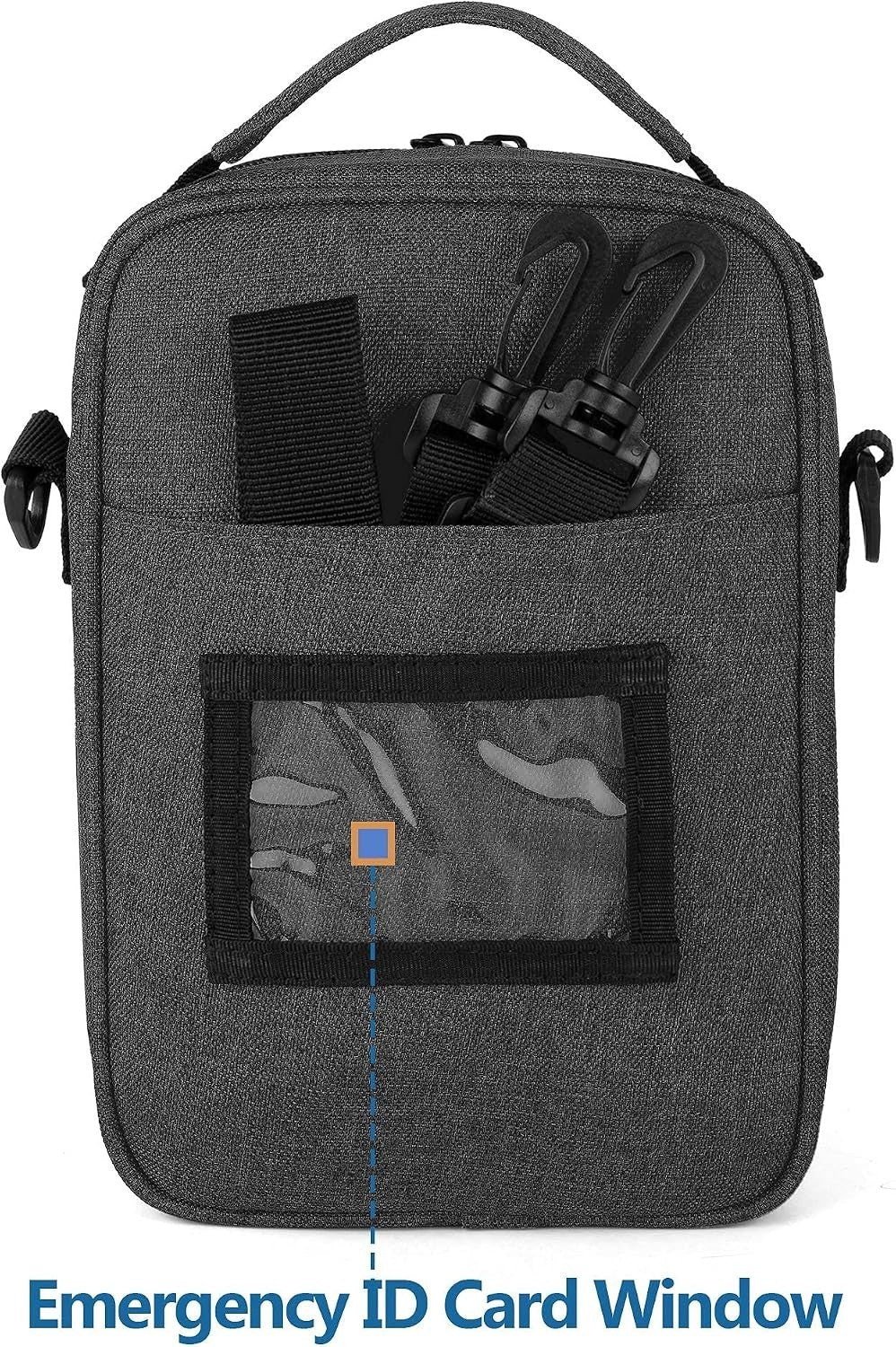 CURMIO Insulin Cooler Travel Case, Diabetes Supplies Bag, with Shoulder Strap