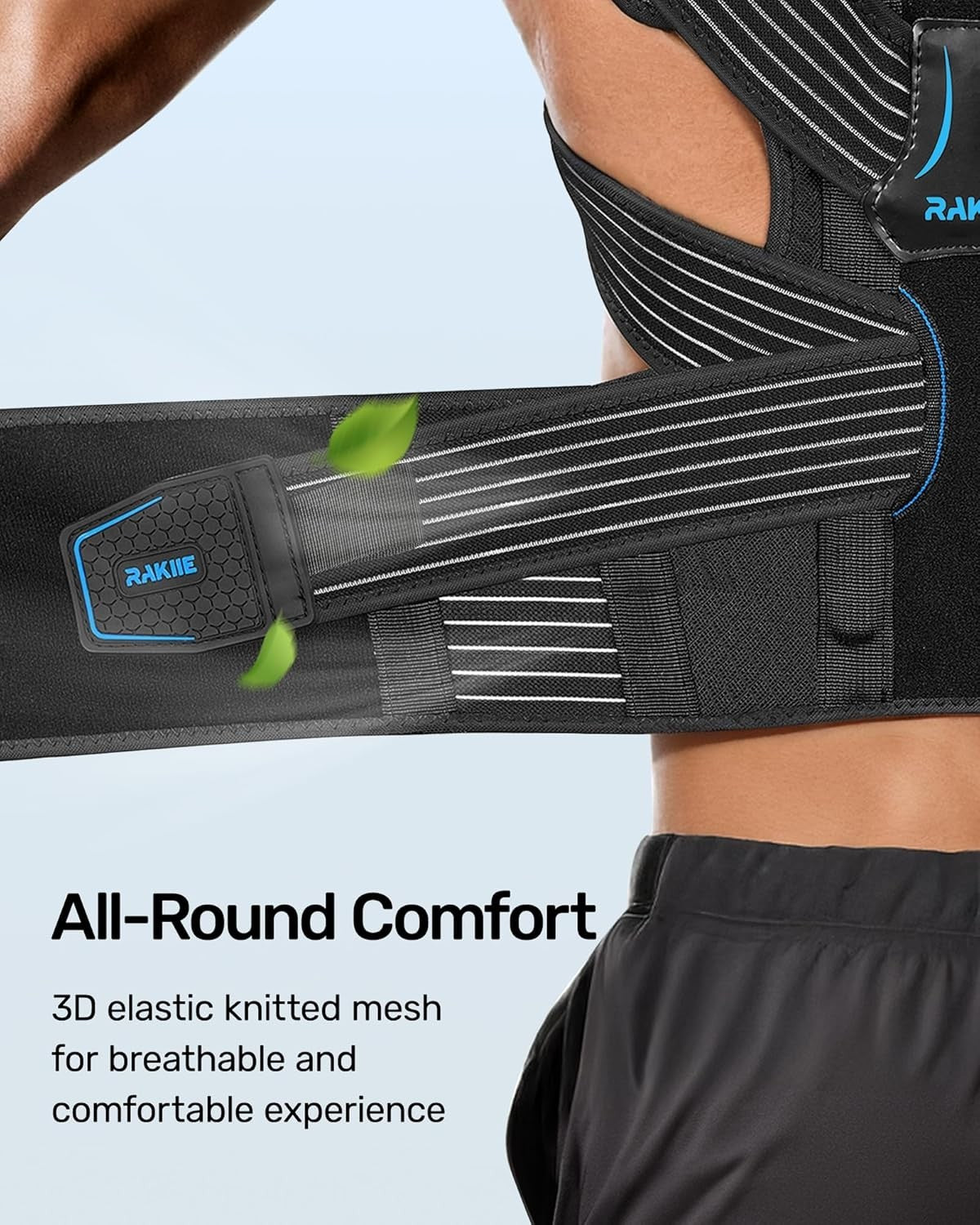 Rakiie Posture Corrector Women Men Upgraded Back Brace Enhanced Medium New