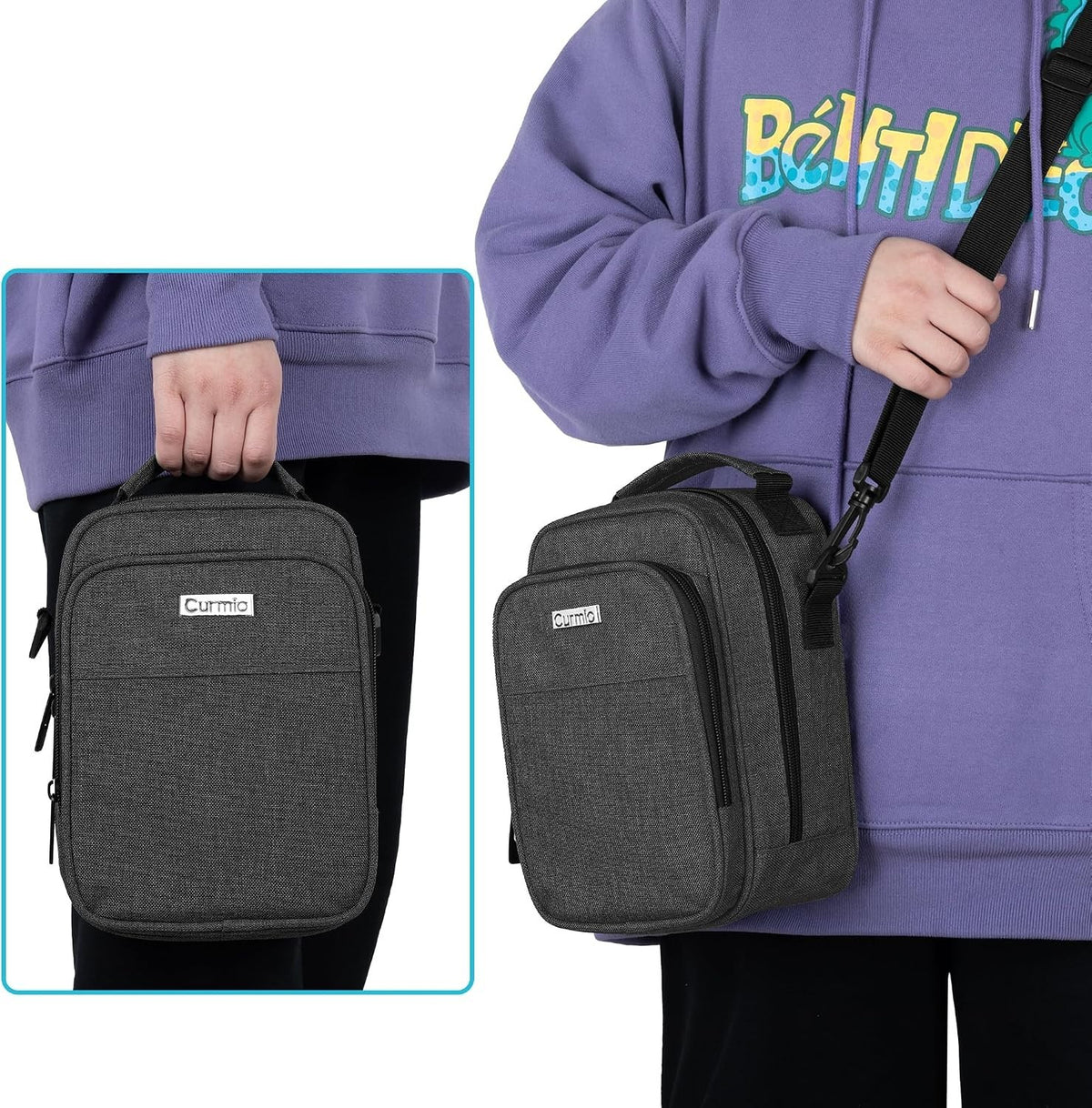 CURMIO Insulin Cooler Travel Case, Diabetes Supplies Bag, with Shoulder Strap