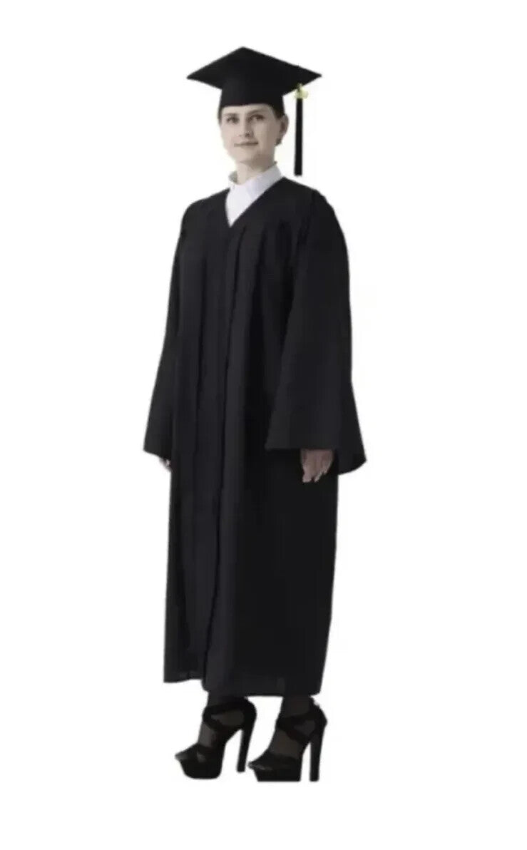 GraduatePro Graduation Gown and Cap Set for Adults 2023 Unisex Size 48 5'3 - 5'5
