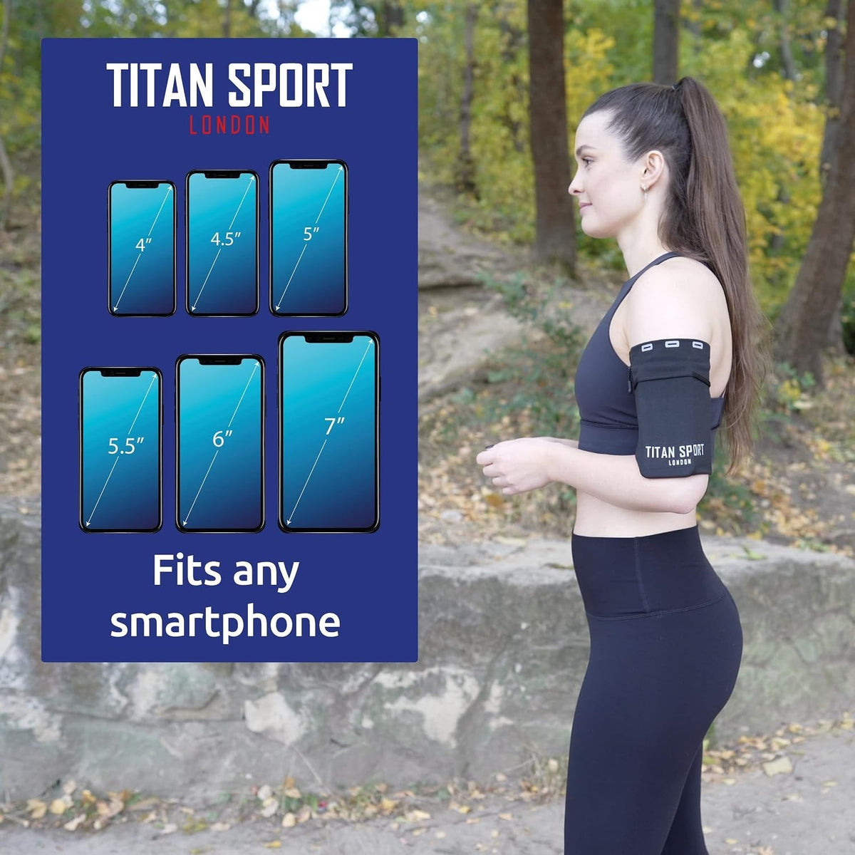 TITAN SPORT Mobile Phone Armband Universal Holder Sleeve, Running/Gym/Sport Pink