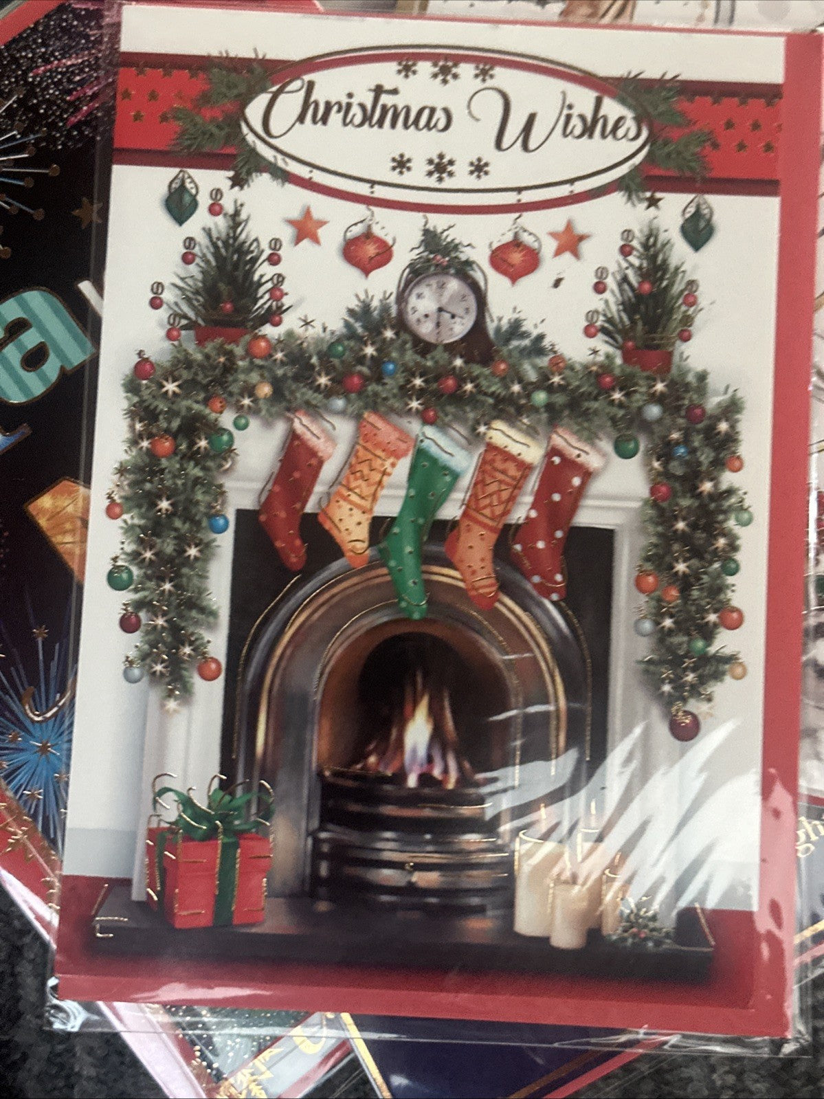 Pack 10 Christmas Cards Traditional Modern Classic Festive & 2 New Years Cards