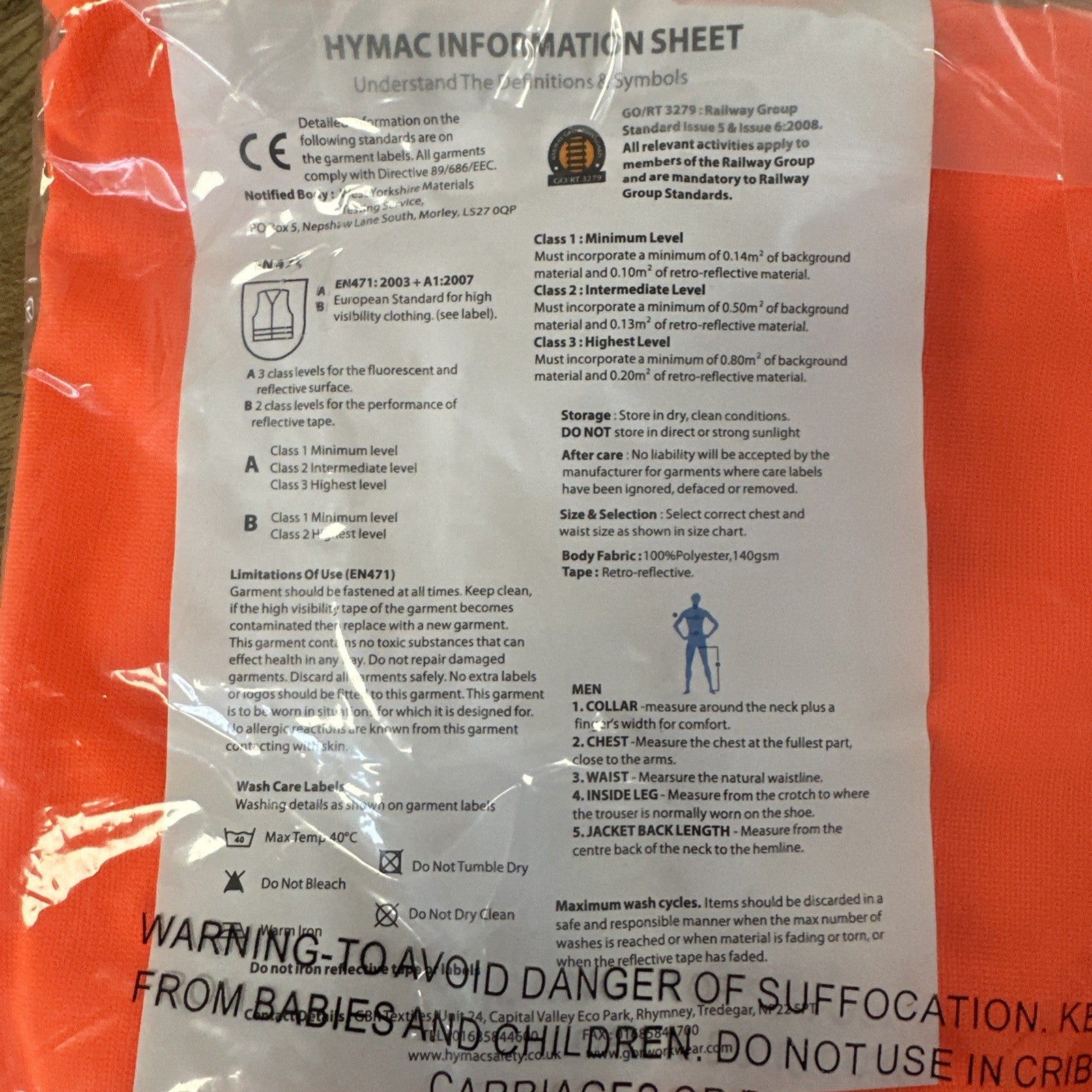 2X RAILWAY SPEC ORANGE HI VIZ VEST FRONT ZIPPER, POPPERS ON SHOULDERS & SIDES XL
