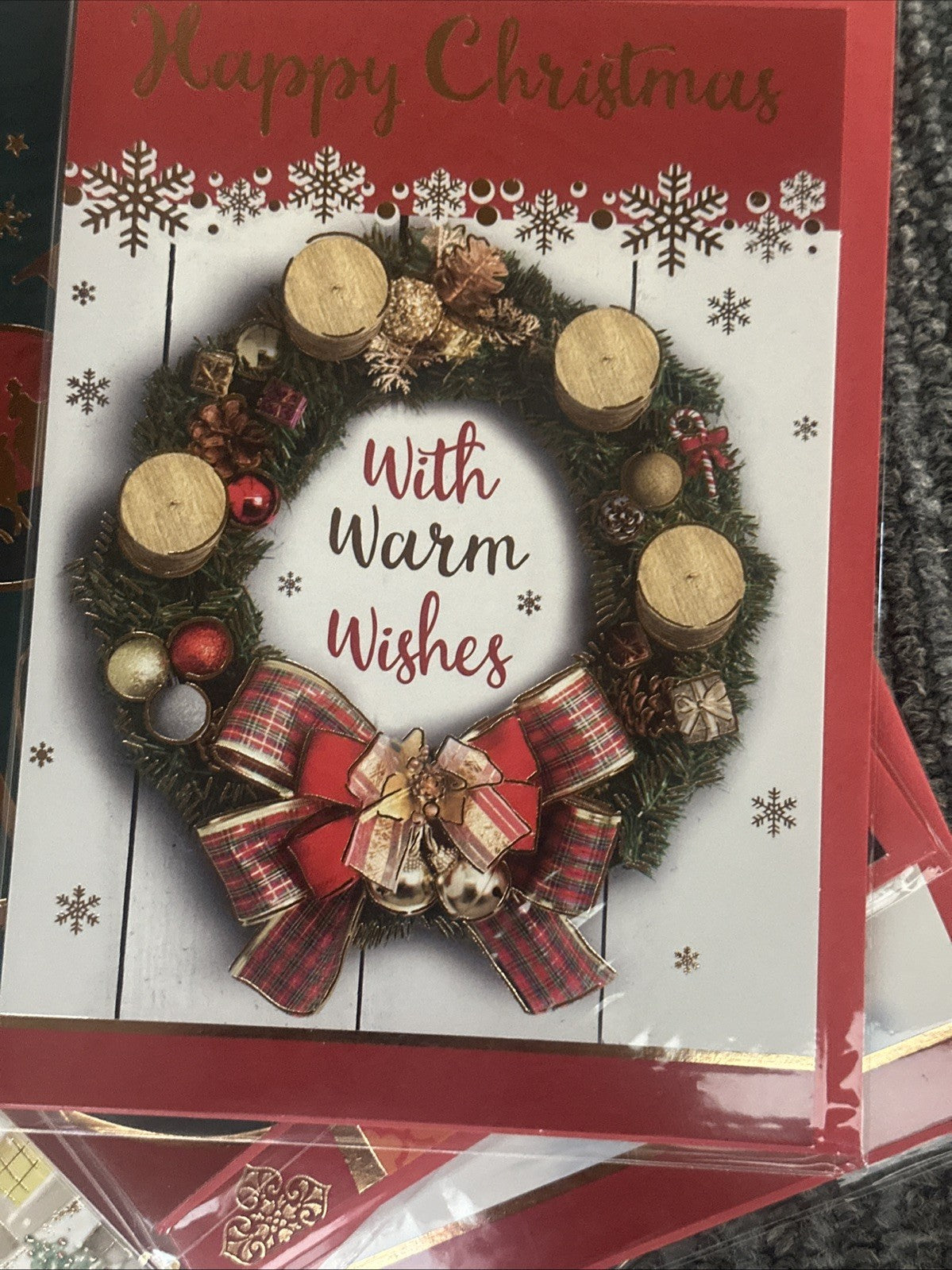 Pack 10 Christmas Cards Traditional Modern Classic Festive & 2 New Years Cards