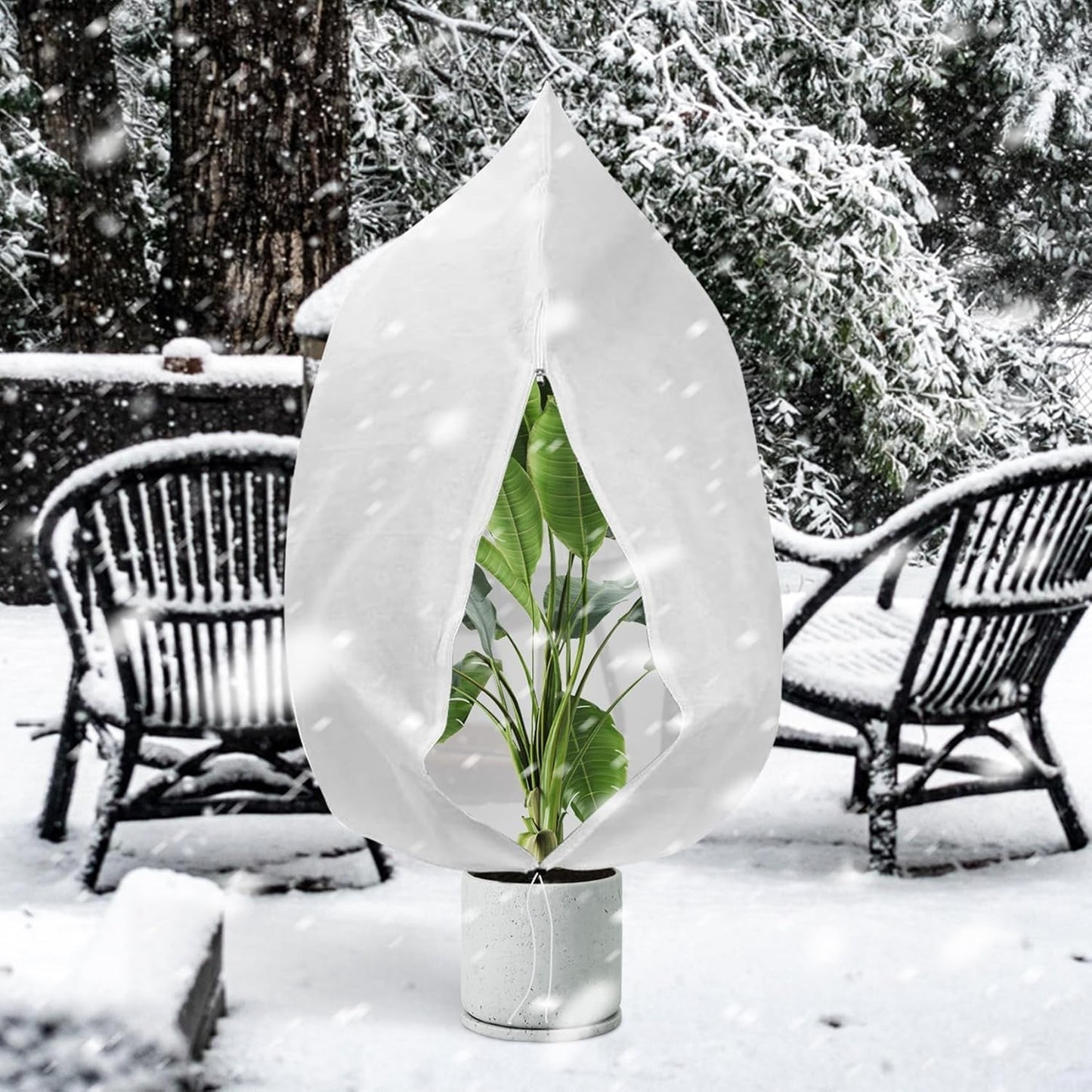 8 x Plant Frost Protection Covers Warming Jacket Bag Fleece Washable 80 x 100 cm