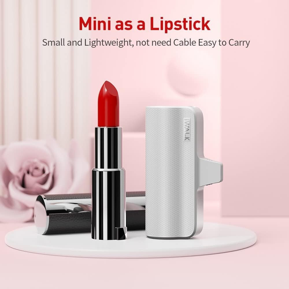 iWALK Mini Portable Charger 3350mAh Ultra-Compact Power Bank Small for Iphones