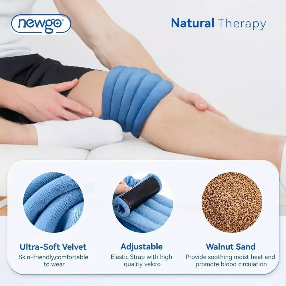 Microwave Knee Heating Pad Moist Heat Therapy Wrap Tennis Elbow Pain Relief