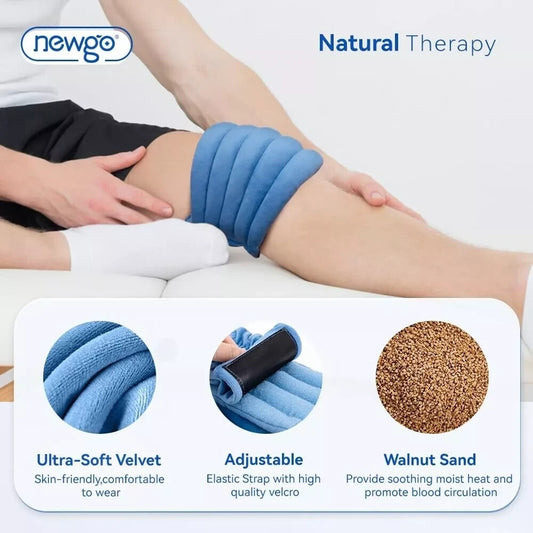 Microwave Knee Heating Pad Moist Heat Therapy Wrap Tennis Elbow Pain Relief