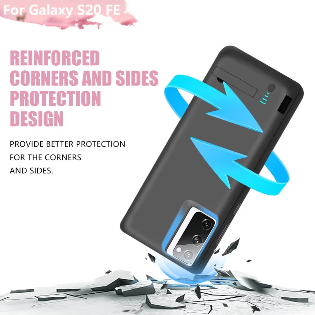 For Samsung Galaxy S20 FE 5G Battery Charger Case Power Bank