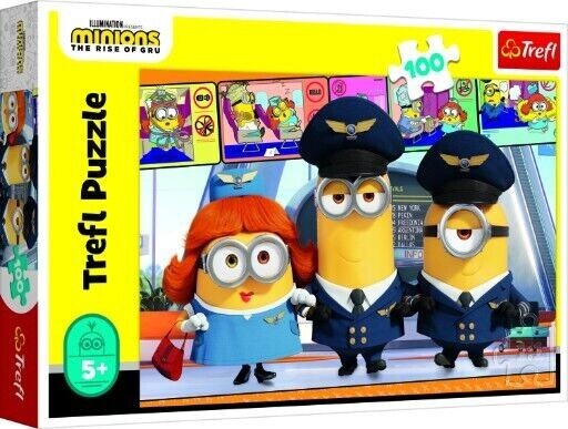 Minions at the airport 100 piece jigsaw puzzle Age 5+ New