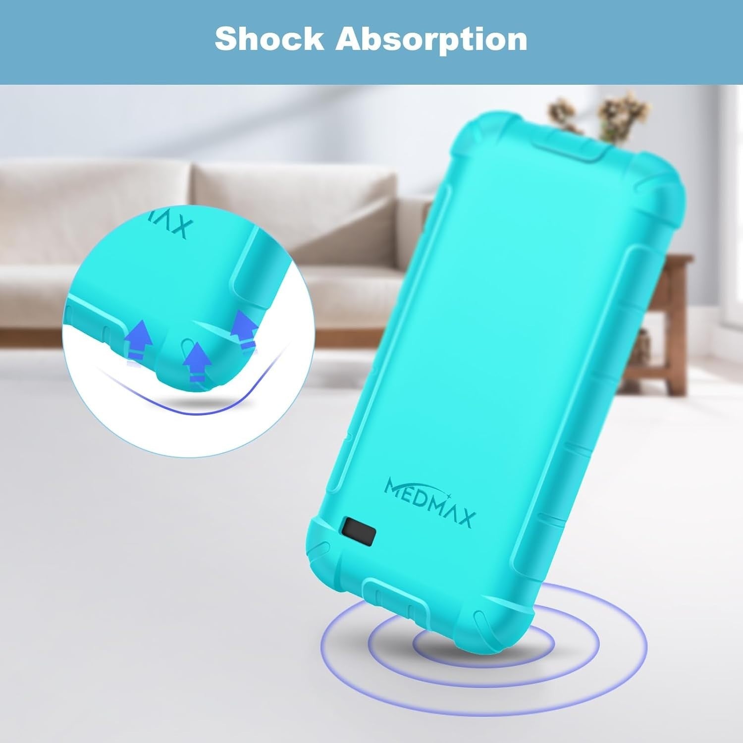 MEDMAX Silicone Case for Omnipod 5 Shockproof Anti Slip Protective Cover