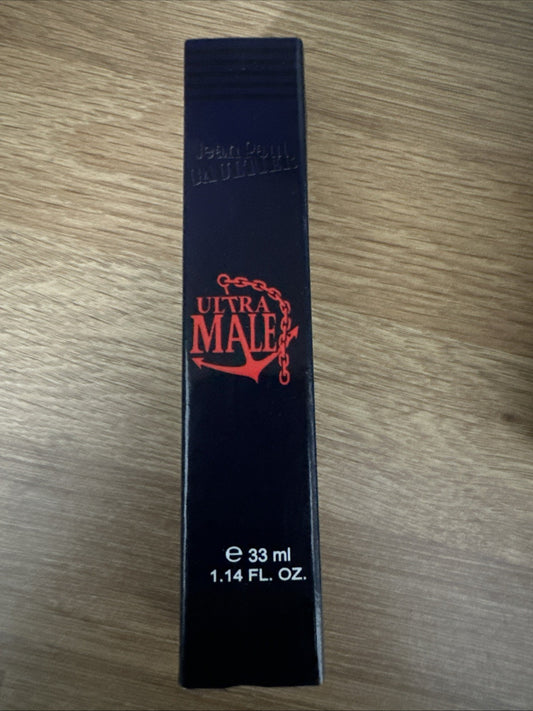 John Paul Gaultier Ultra Male Eau De Toilette Intense 33ml Spray Travel Size