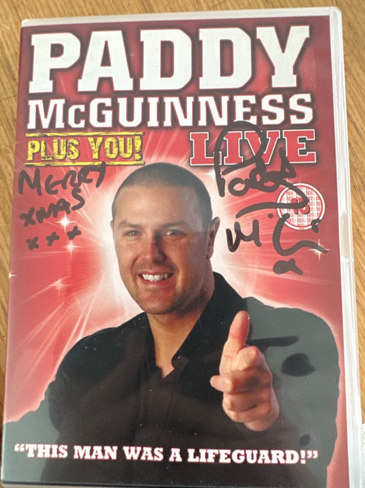 Paddy McGuiness Plus You Live DVD - signed autographed