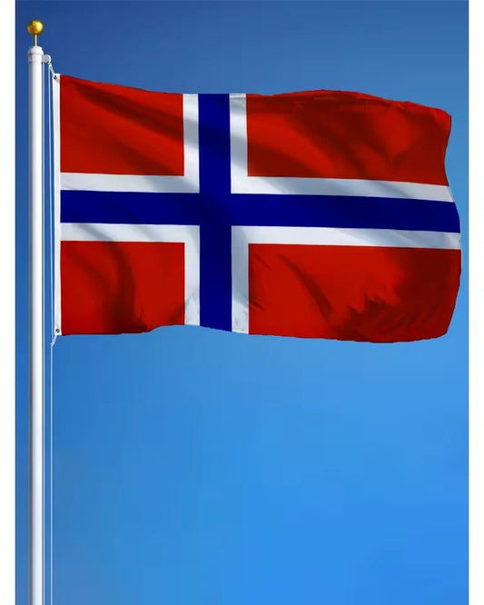 Norway Flag 5ft x 3ft (150cm x 90cm) Norwegian National Banner Indoor Outdoor