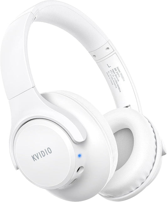 KVIDIO Bluetooth Headphones Over Ear, 65 Hours Playtime Wireless Headphones