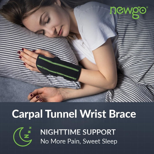 Newgo Wrist Support Straps Carpal Tunnel Arthritis Sprain Pain Relief Strap