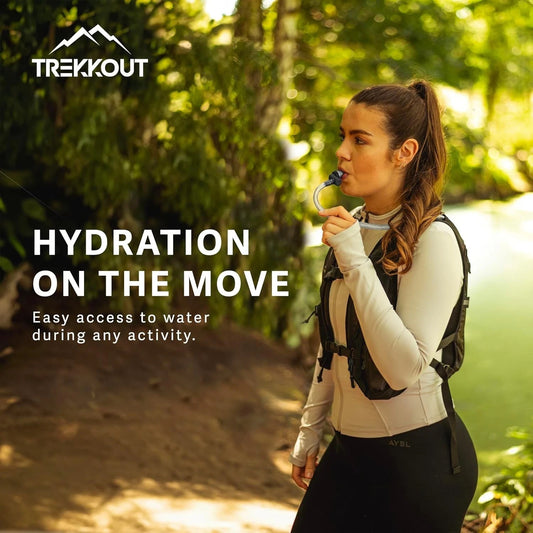 TREKKOUT Hydration Bladder | 2L Water Bladder with BPA-Free Food-Grade TPU Hydra