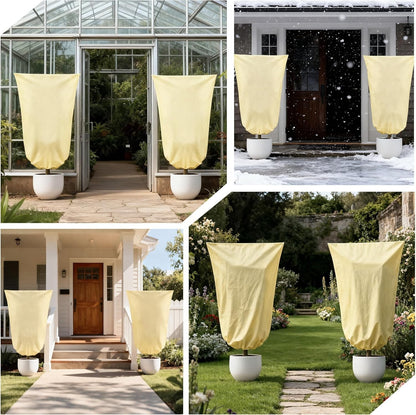 4 Pack Large Frost Protection Bag Plants Fleece Winter Garden Plant Cover 70gsm