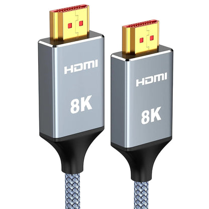 Snowkids HDMI 2.1 Cable 2m,10K 8K HDMI Cable Ultra HD High-Speed Lead 48Gbps eAR